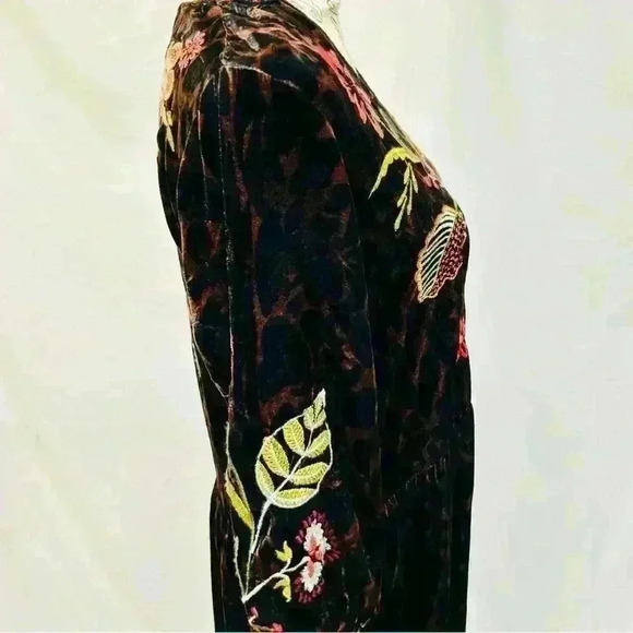 NWT Johnny Was JWLA Isabella Velvet
Embroider Tiered Maxi Dress Petite
Boho Chic - Picture 6 of 11